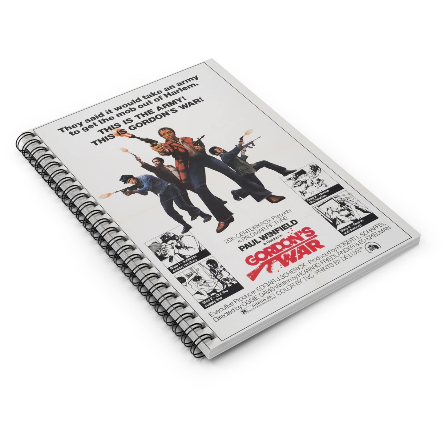 Gordon's War - Vintage Movie Poster Notebook