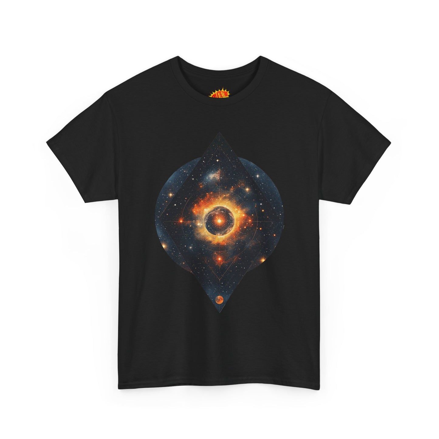 Rounded Diamond Shape Nebula Graphic Space Art Tee Shirt *Multiple Colors*