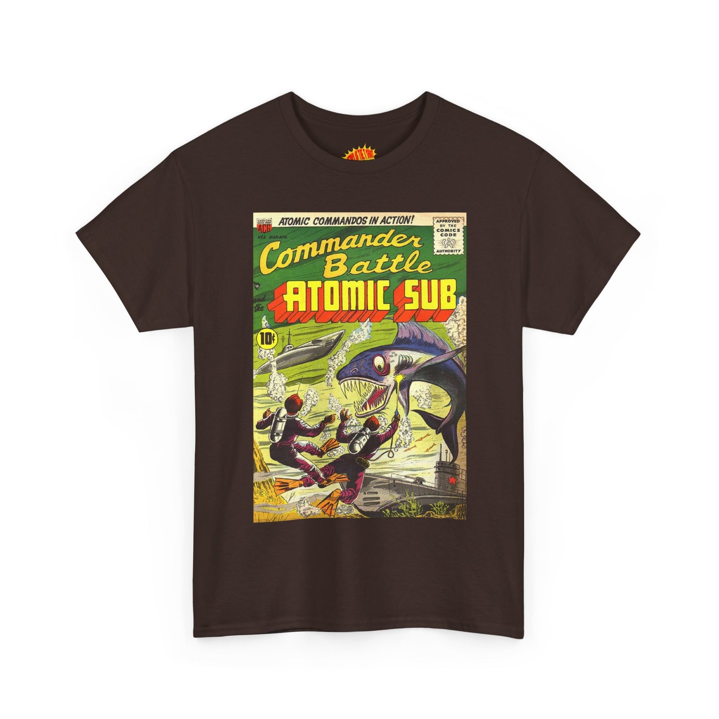 Commander Battle Atomic Sub Comic No. 5 Tee Shirt *Multiple Colors*