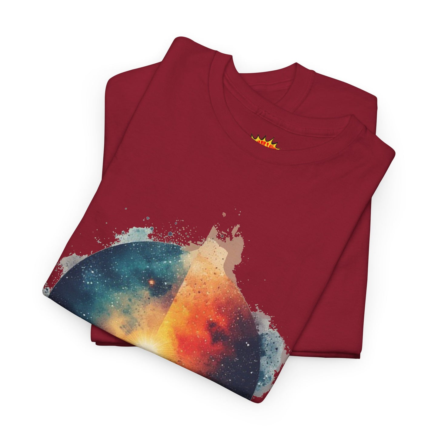Round Galaxy w/Nebula Graphic Art Tee Shirt *Multiple Colors*