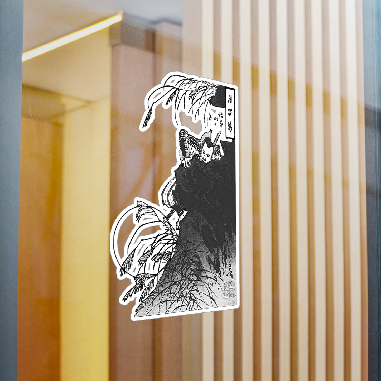 Inaba Mountain Moon Japanese Art Durable Vinyl Decal Sticker