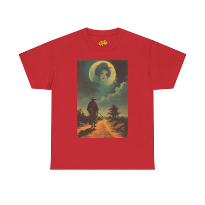 Walking Samurai w/Full Moon Woman T-Shirt