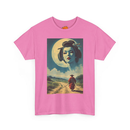 Travelling Samurai w/Moon Geisha Woman T-Shirt