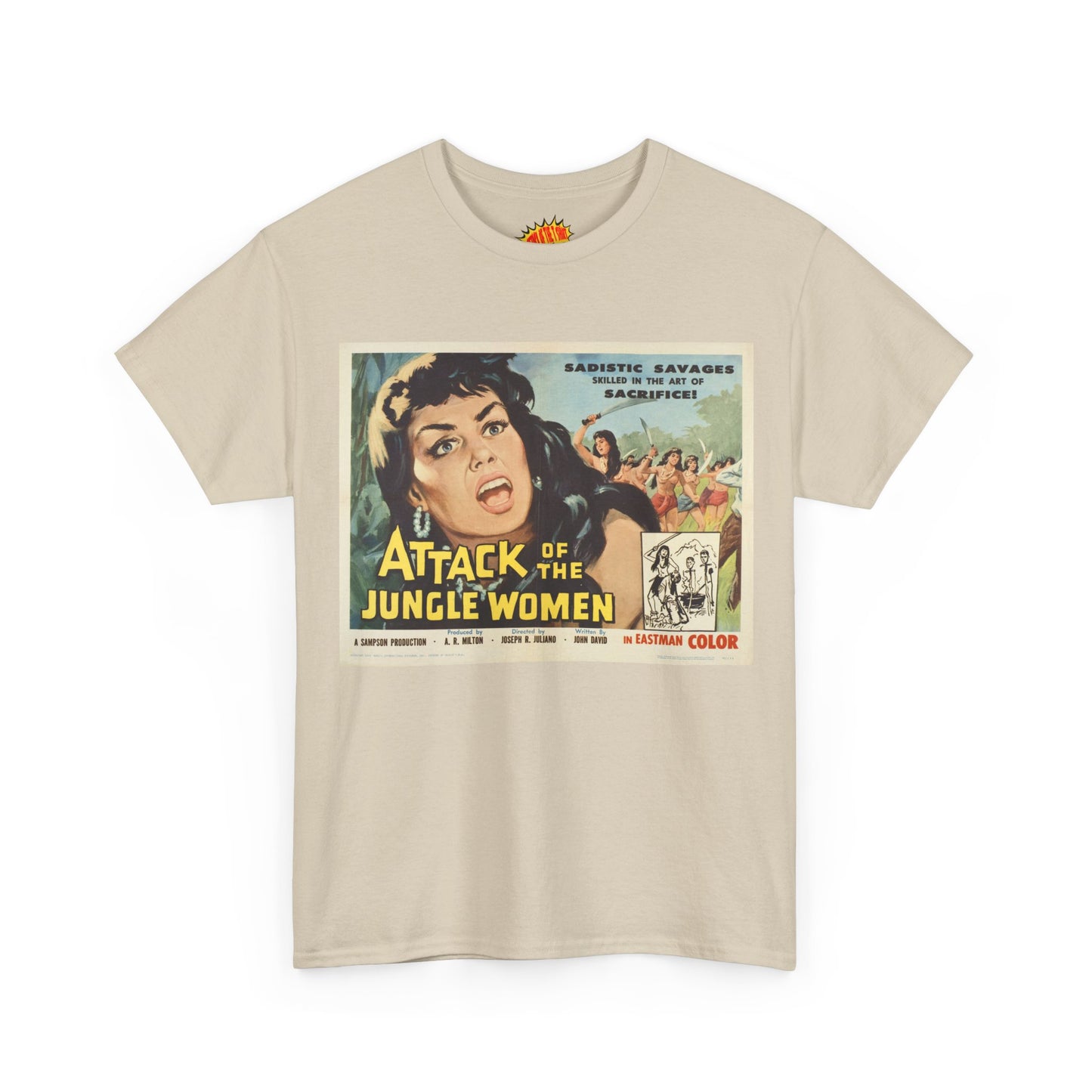 Attack of the Jungle Women Movie Poster T-Shirt *Multiple Colors*