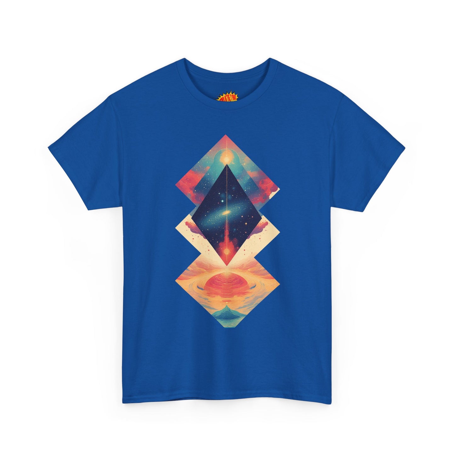 Geometric Shape Galaxy Graphic Space Art Tee Shirt *Multiple Colors*