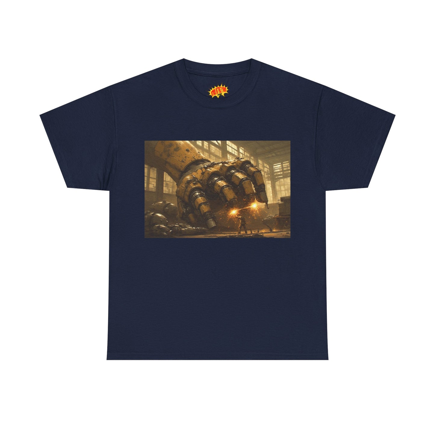 Anime Factory w/Welder & Mech Robot Hand T-Shirt *Multiple Colors*
