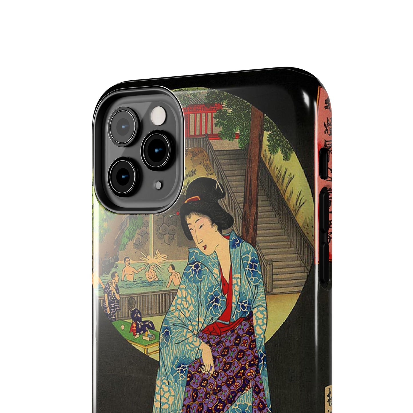Oji Waterfall by Toyohara Chikanobu, 1890 iPhone Case *Many Sizes Available*