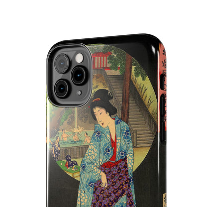 Oji Waterfall by Toyohara Chikanobu, 1890 iPhone Case *Many Sizes Available*