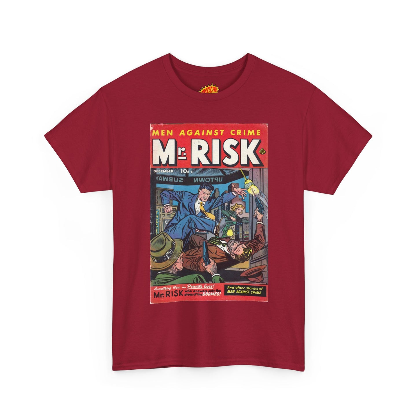 Mr. Risk December Comic Tee Shirt *Multiple Colors*