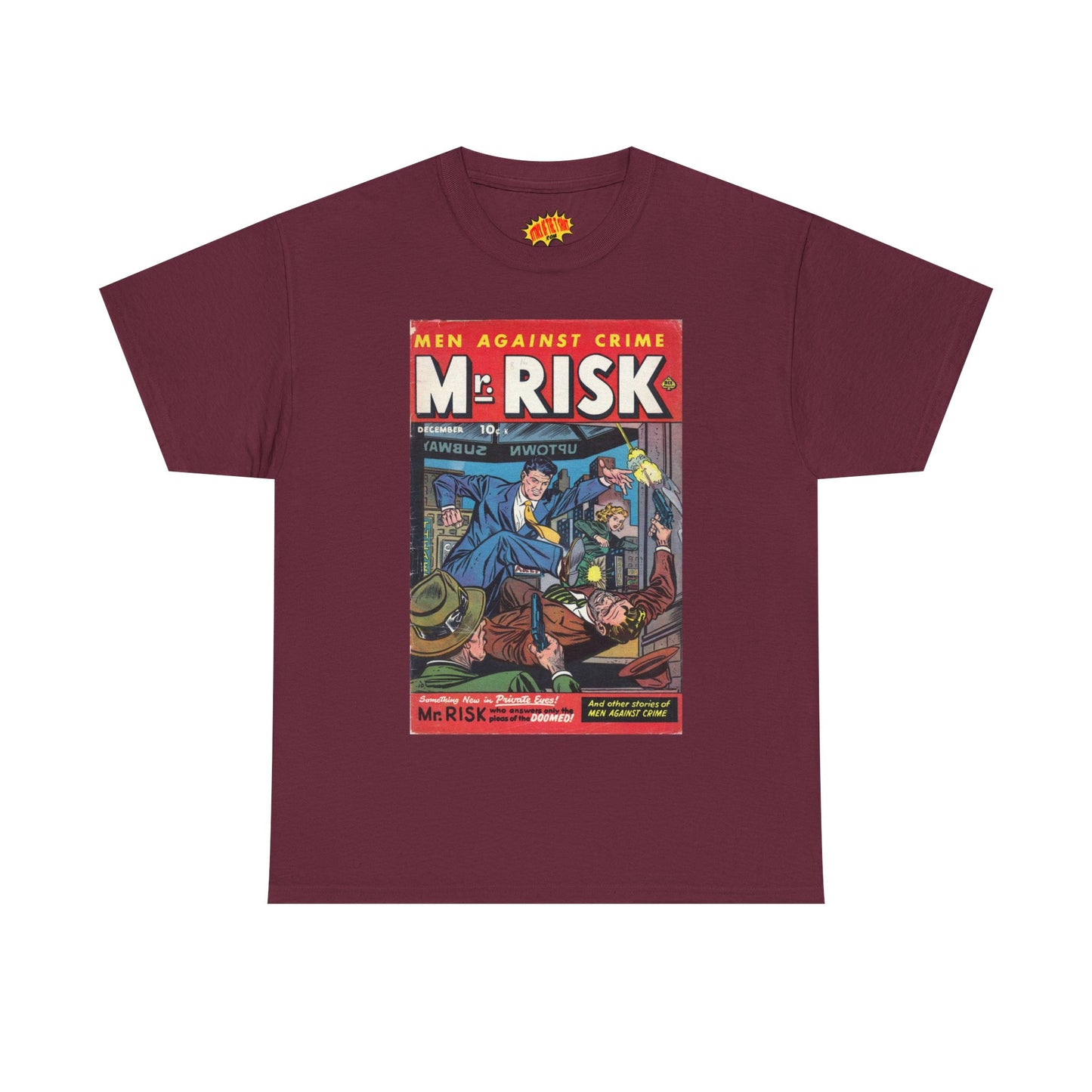 Mr. Risk December Comic Tee Shirt *Multiple Colors*
