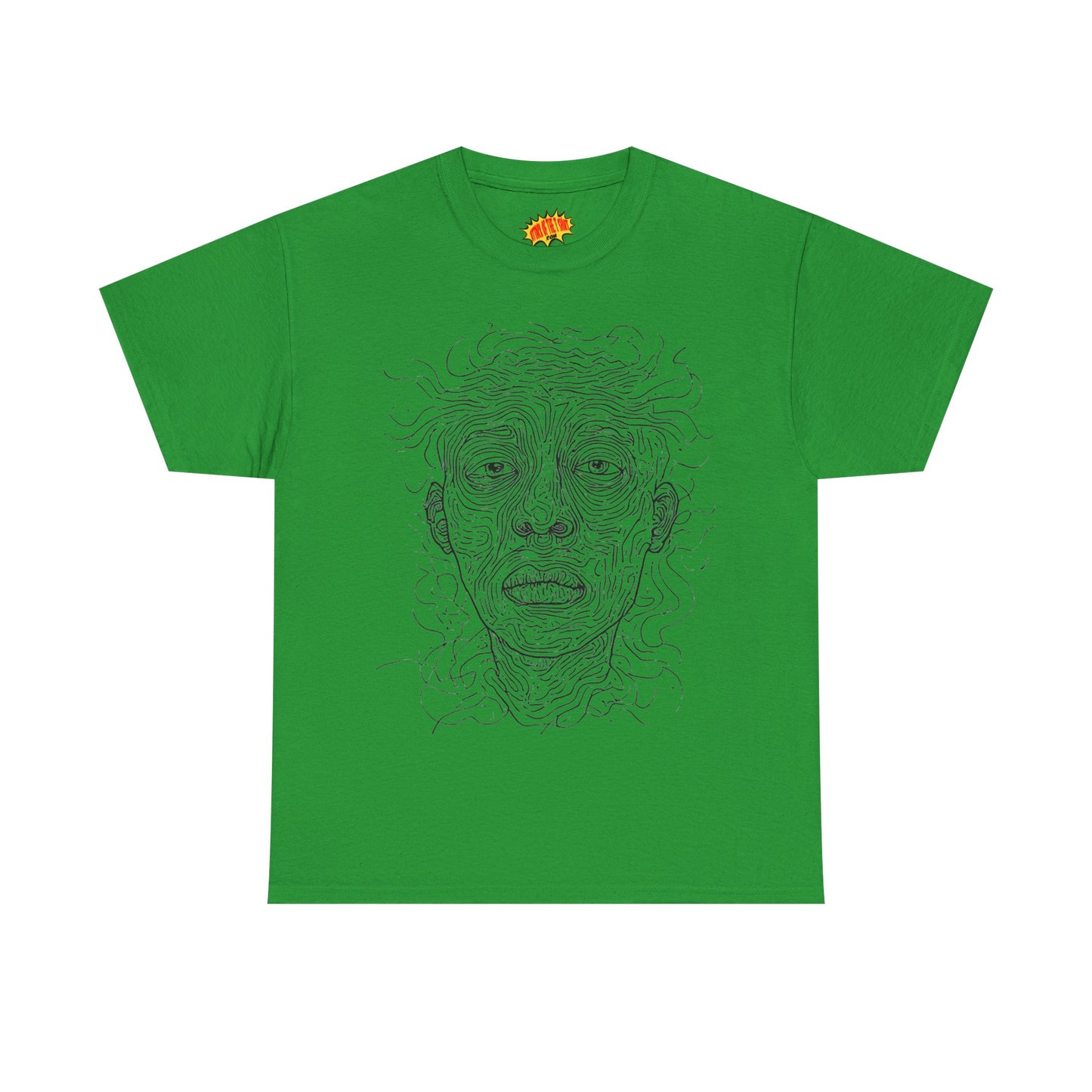 Graphic Line Art Portrait Tee Shirt *Multiple Colors*