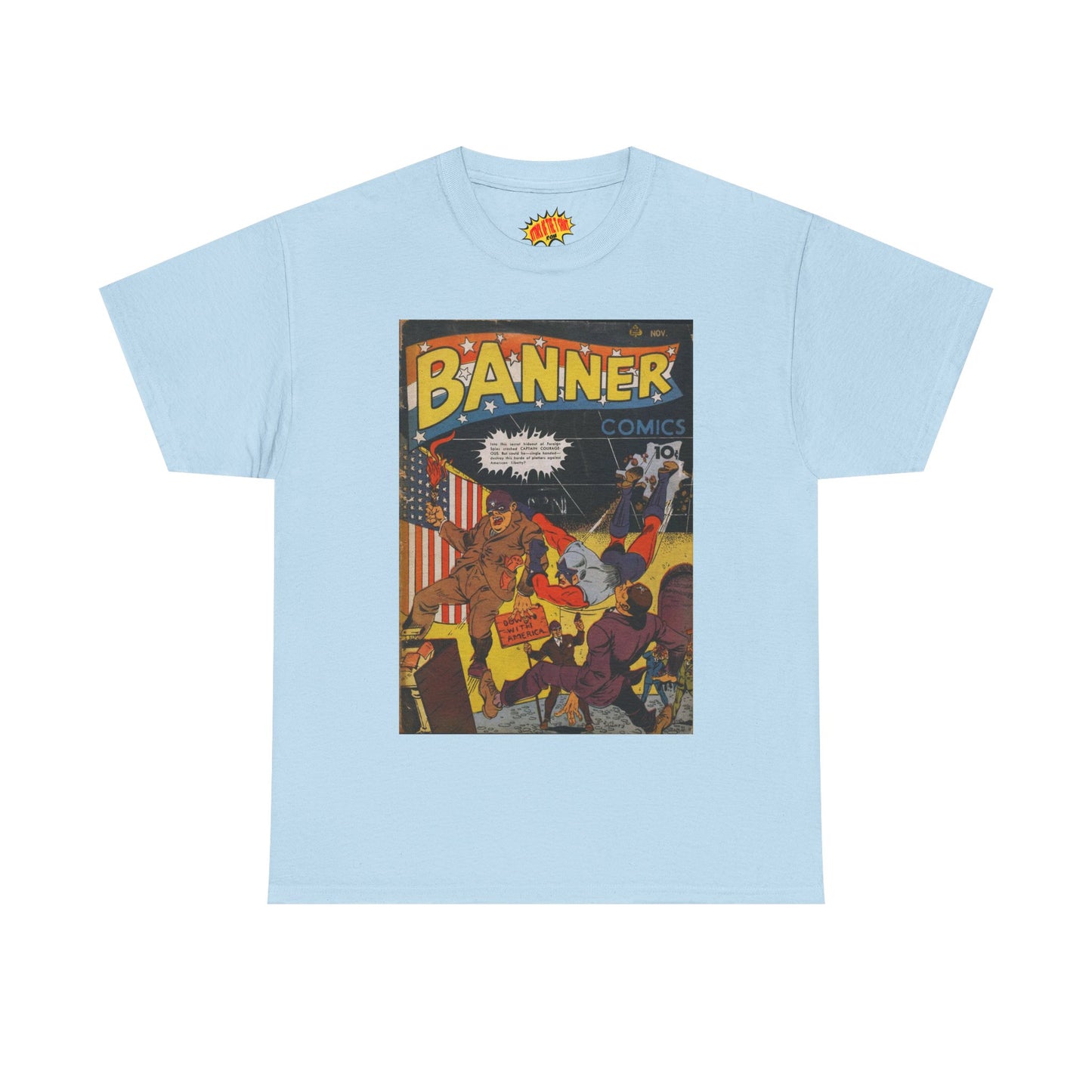 Banner Nov. Comic Tee Shirt *Multiple Colors*