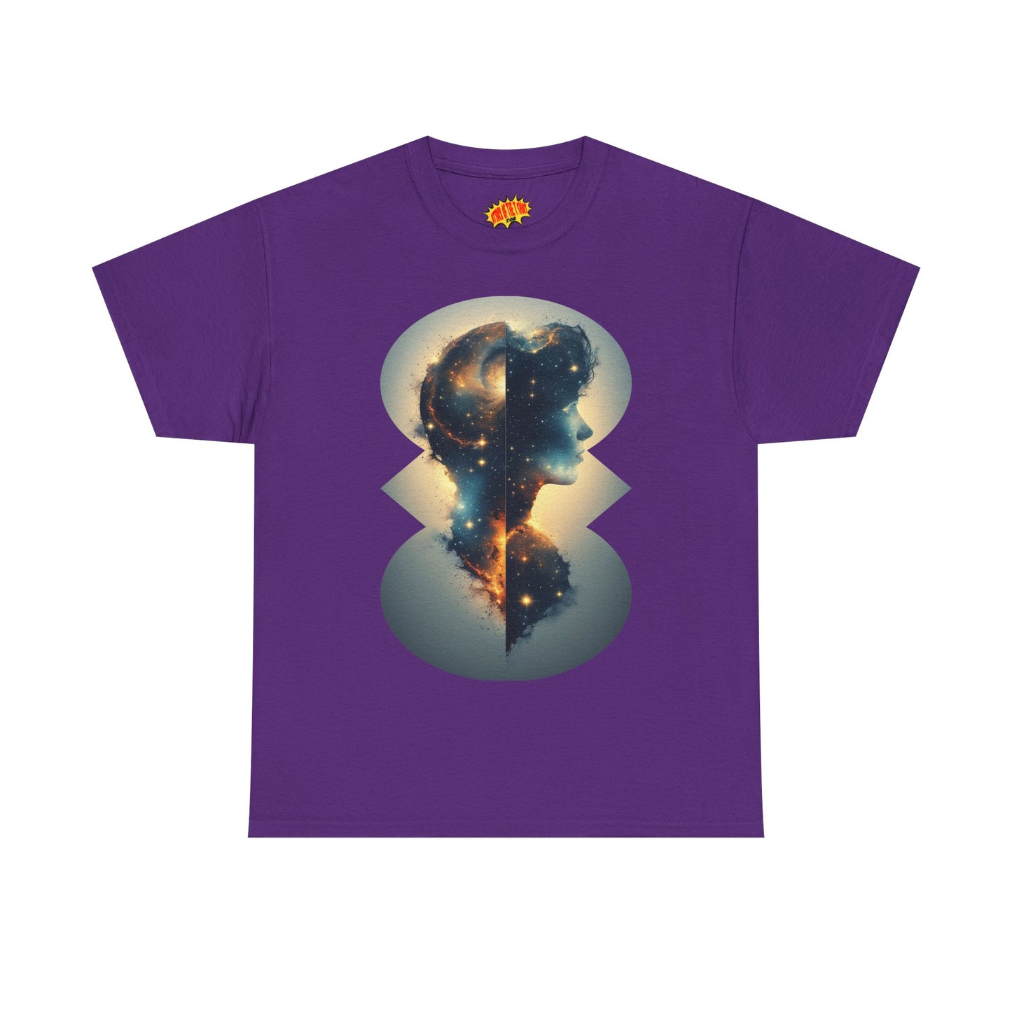 Cosmic Silhouette Galaxy Graphic Art Tee Shirt *Multiple Colors*