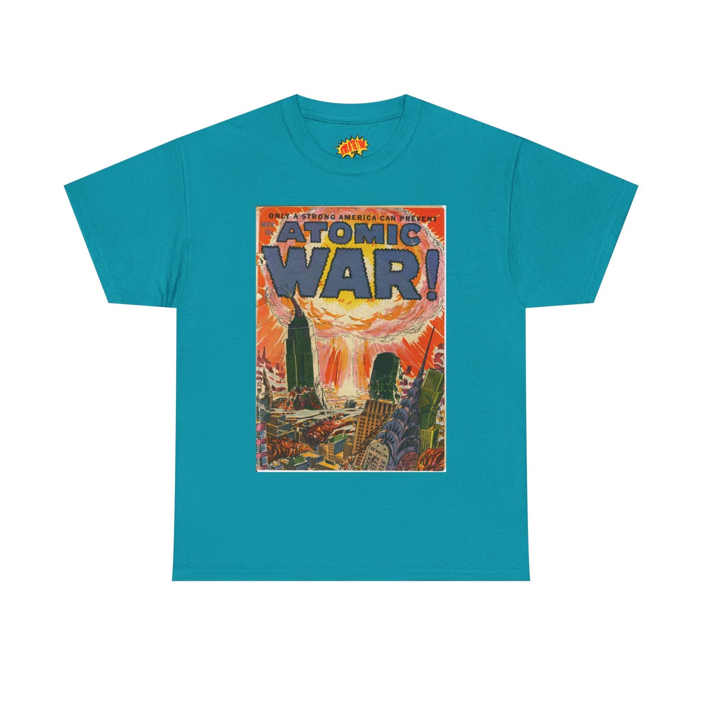 Atomic War Nov. Comic Tee Shirt *Multiple Colors*