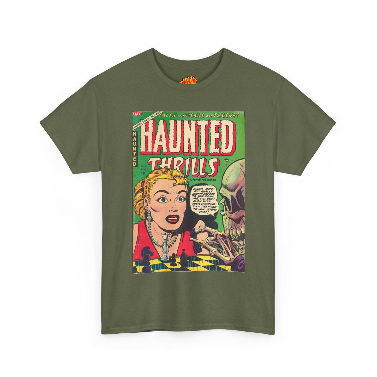Haunted Thrills July - August Comic Tee Shirt *Multiple Colors*