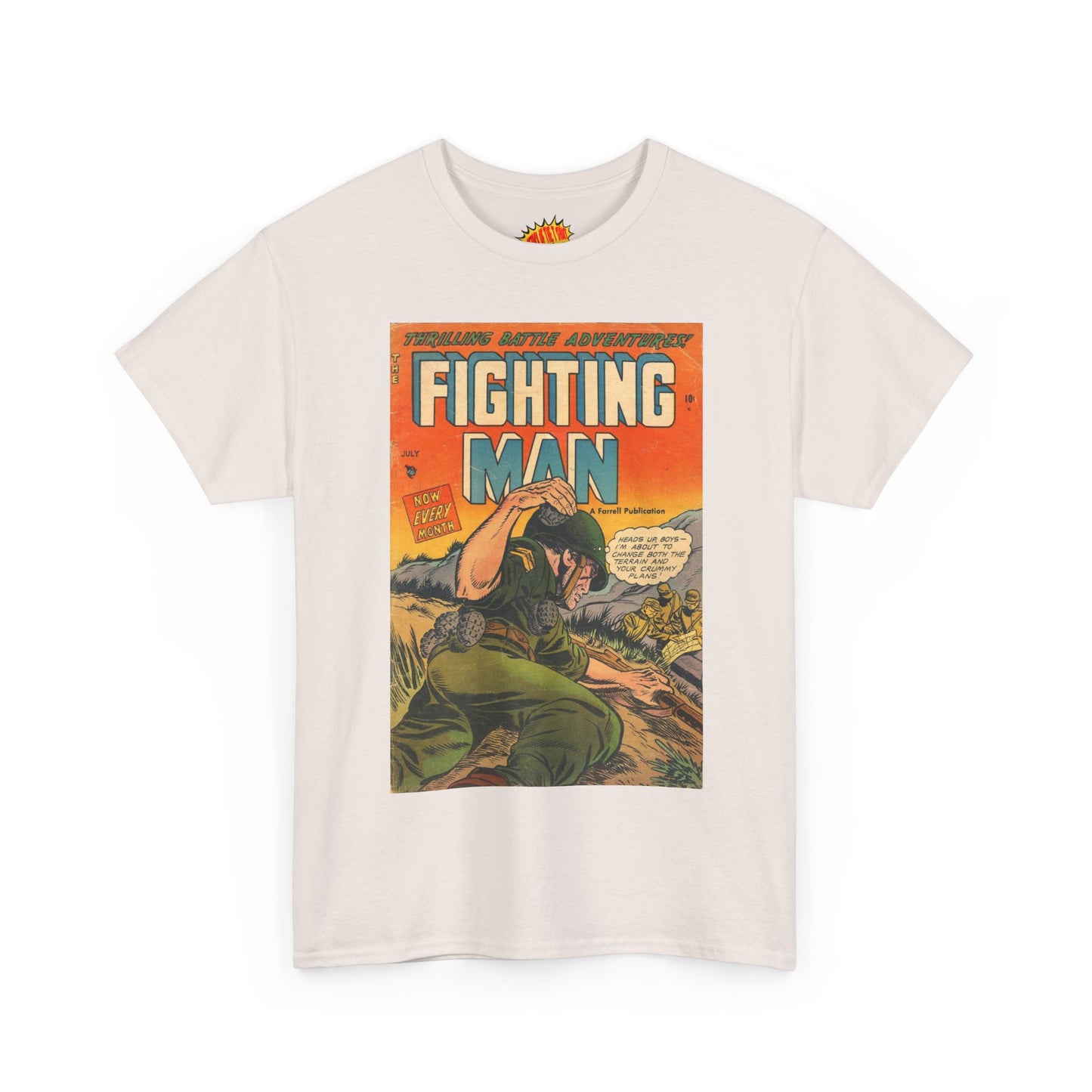 The Fighting Man July Comic Tee Shirt *Multiple Colors*