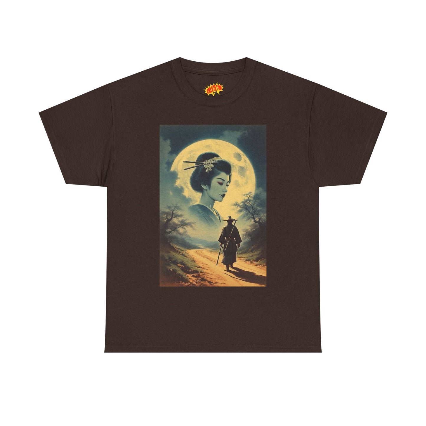 Walking Samurai w/Full Moon Woman T-Shirt *Multiple Colors*
