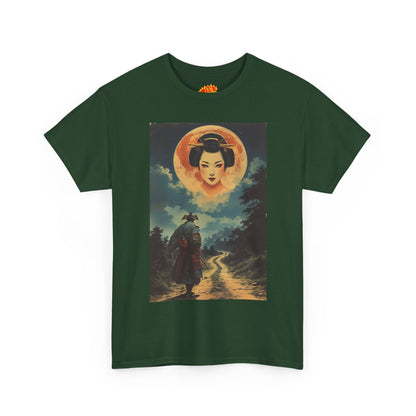 Samurai w/Blood Moon Woman T-Shirt
