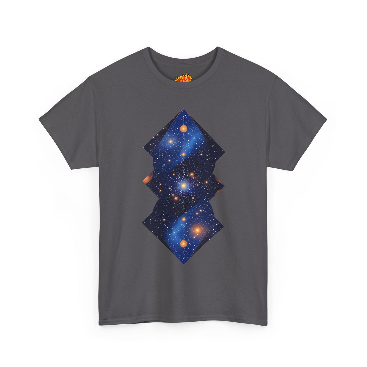 Geometric Shaped Galaxy Graphic Space Art Tee Shirt *Multiple Colors*