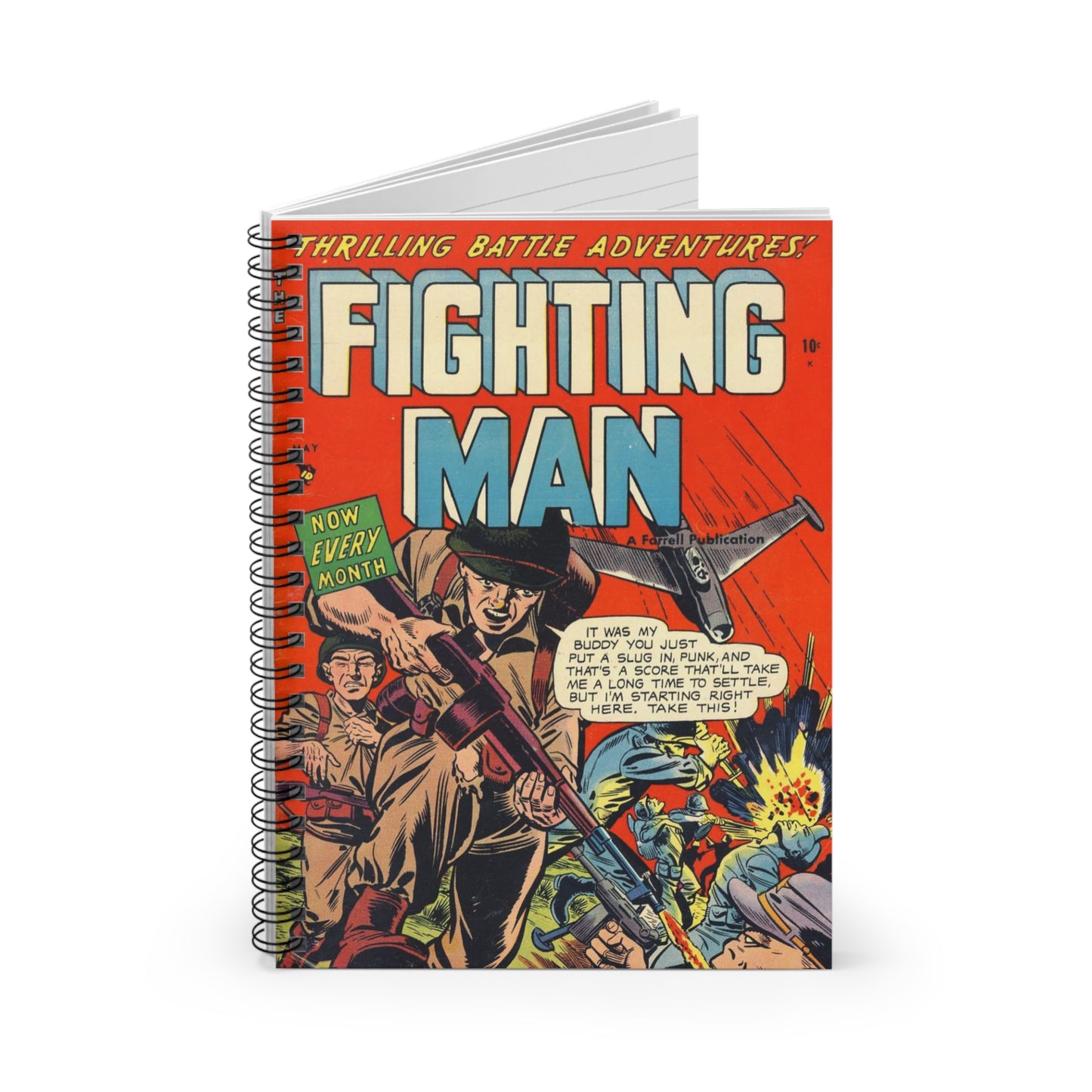 The Fighting Man May Comic Book Cover Notebook