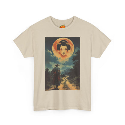 Samurai w/Blood Moon Woman T-Shirt