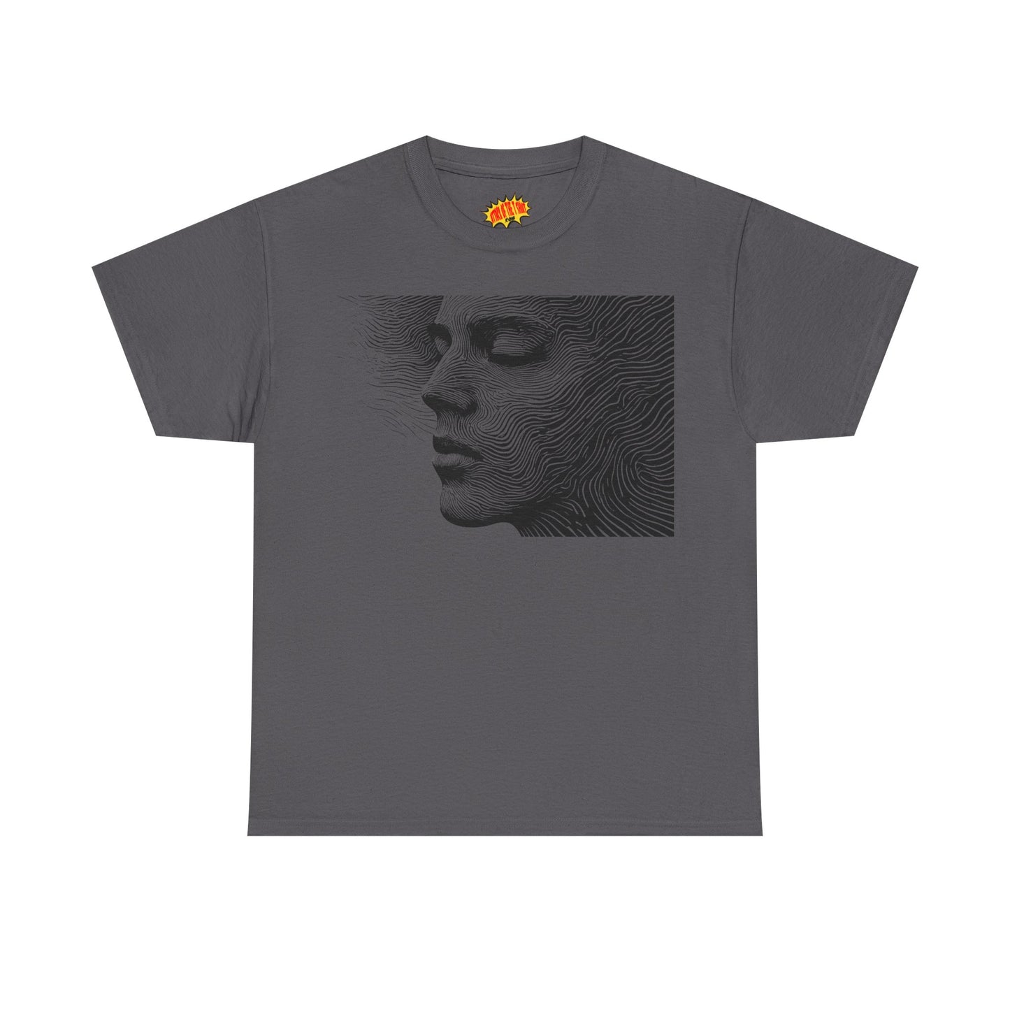 Face Line Drawing Portrait Graphic Art Tee Shirt *Multiple Colors*
