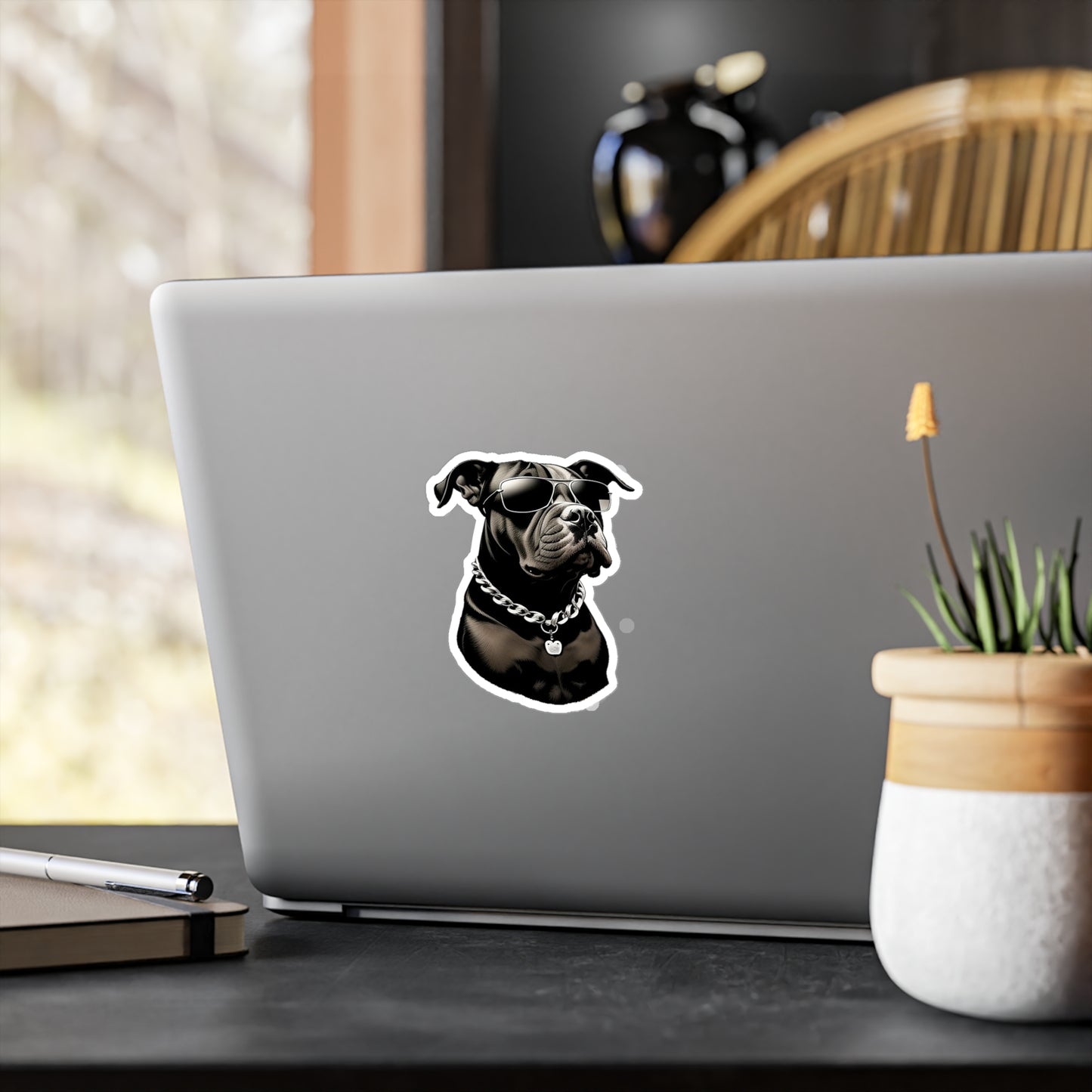 Dog with Sunglasses Durable Vinyl Decal Sticker