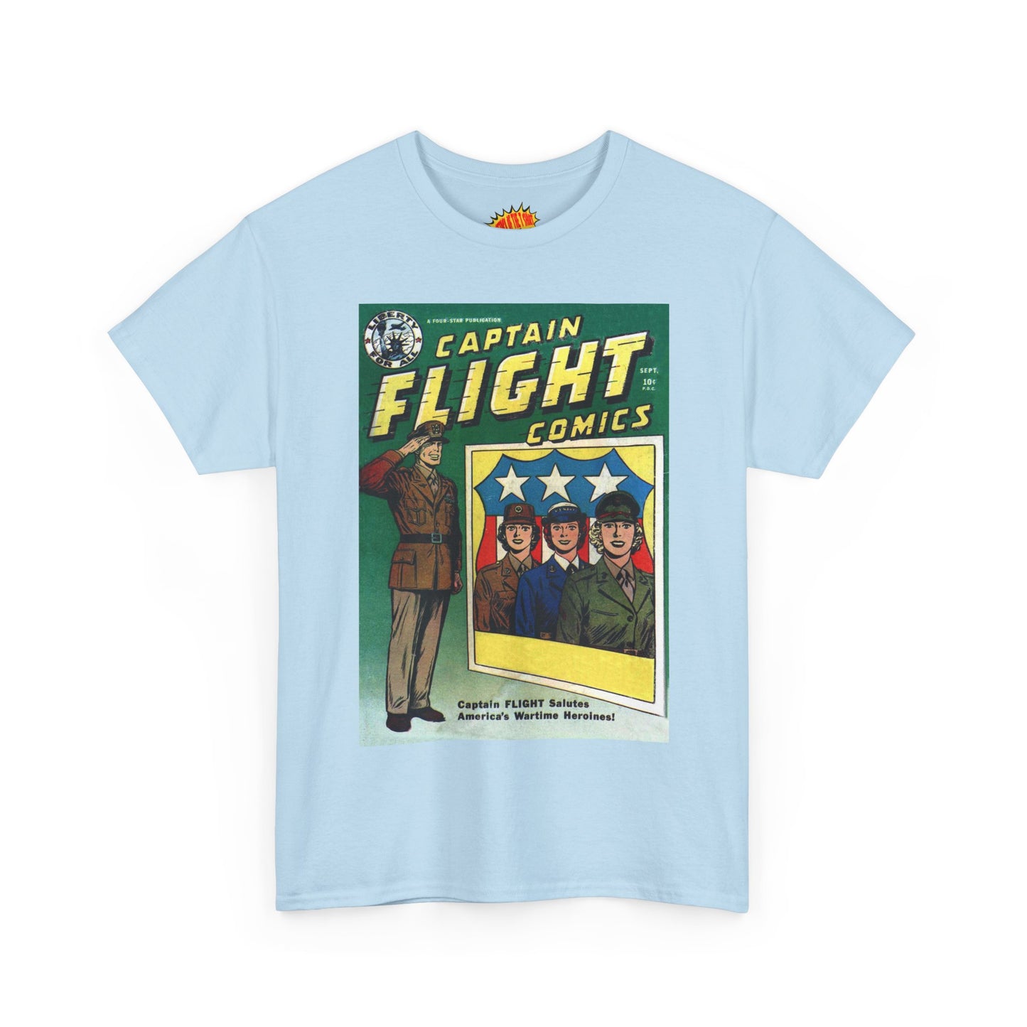 Captain Flight September Comic Tee Shirt *Multiple Colors*