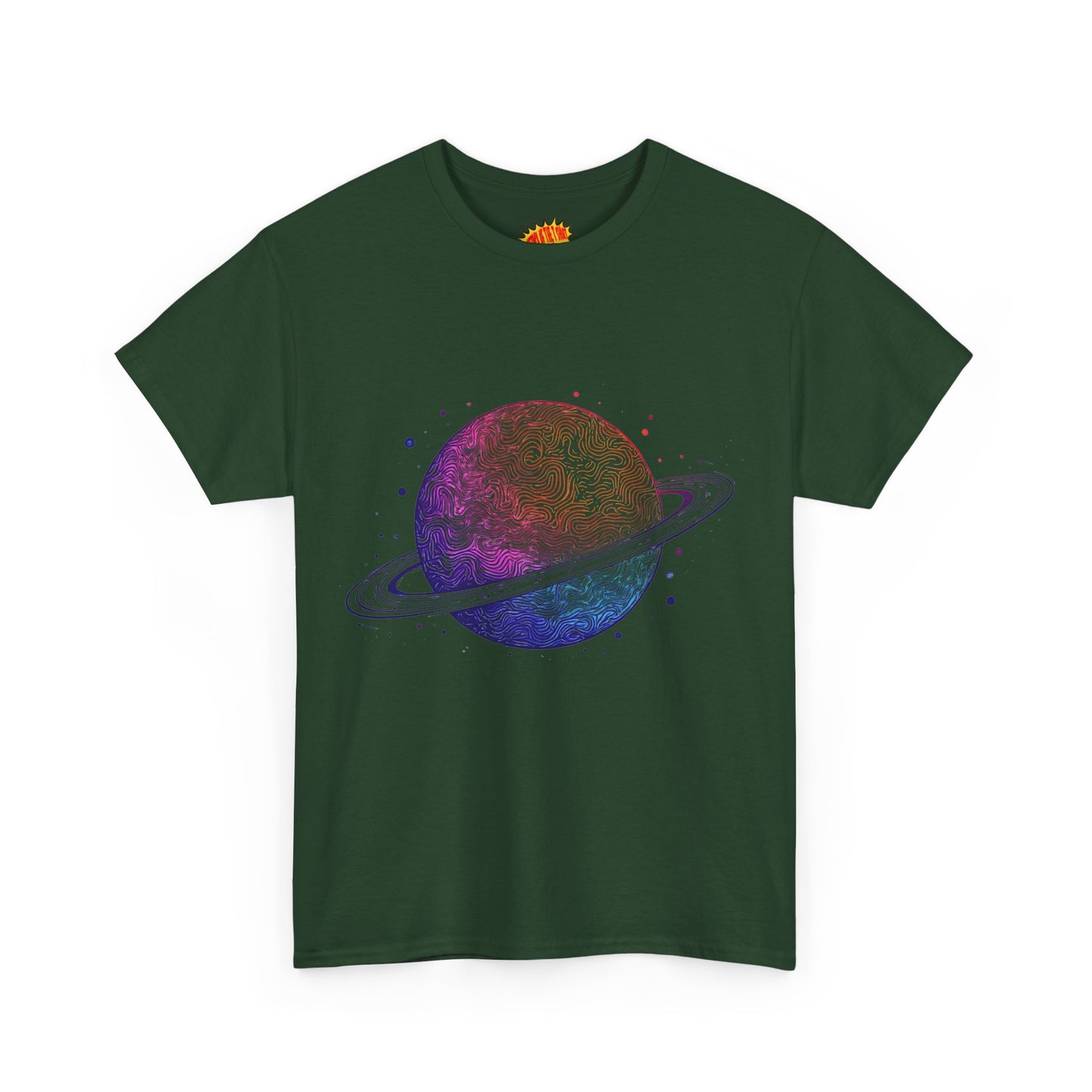 Space Art Ringed Planet Graphic Tee Shirt *Multiple Colors*