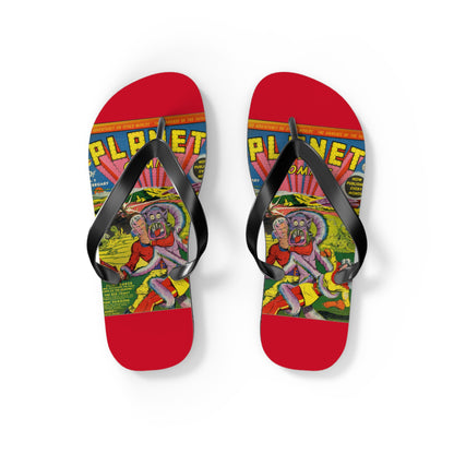 Planet Comics #2 Flip Flops Red *Multiple Sizes Available*