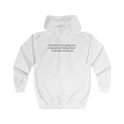 Kiyohime - 36 Ghosts Deluxe Full Zip Hoodie, Tsukioka Yoshitoshi. Many Colors and Sizes