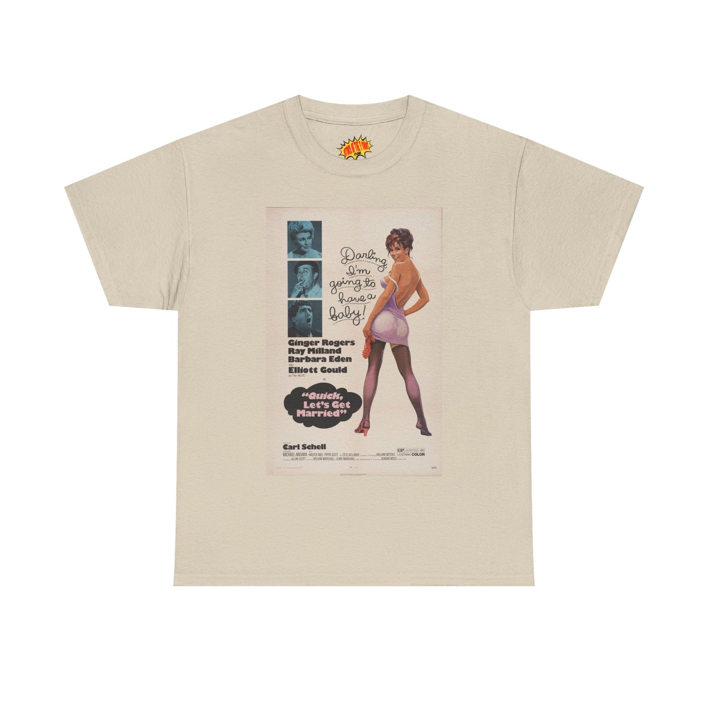 Quick, Let's Get Married Movie Poster T-Shirt *Multiple Colors*
