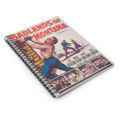 Badlands of Montana - Vintage Movie Poster Notebook