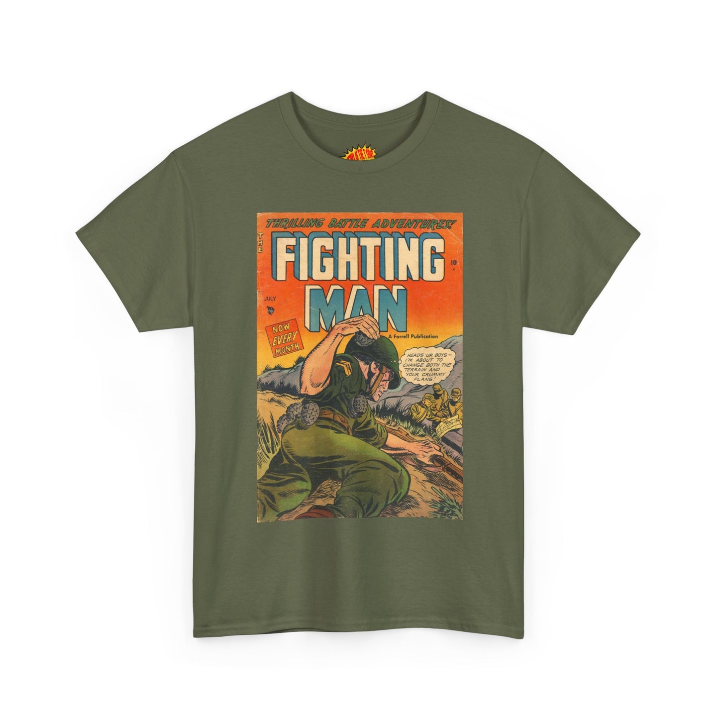 The Fighting Man July Comic Tee Shirt *Multiple Colors*