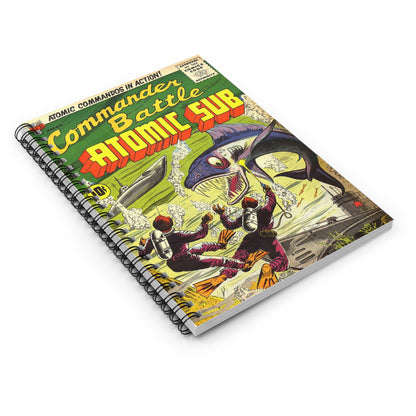 Commander Battle Atomic Sub No. 5 Comic Cover Notebook