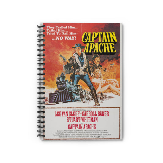 Captain Apache - Vintage Movie Poster Notebook