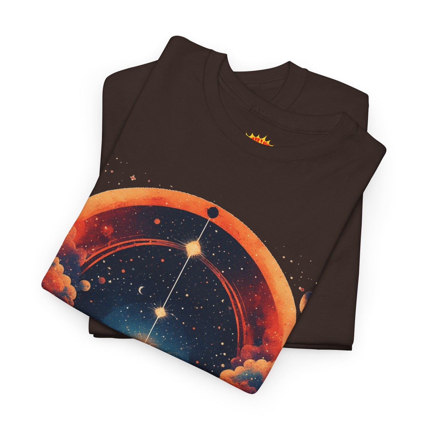 Round Galaxy Graphic Tee Shirt *Multiple Colors*