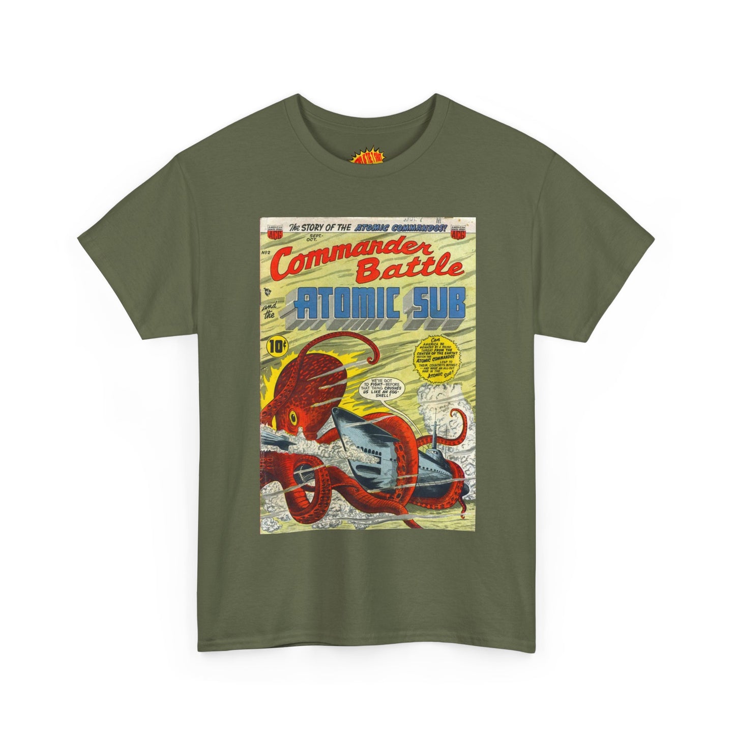 Commander Battle Atomic Sub No. 2 Comic Tee Shirt *Multiple Colors*