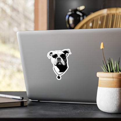 Dog with Sunglasses Durable Vinyl Decal Sticker