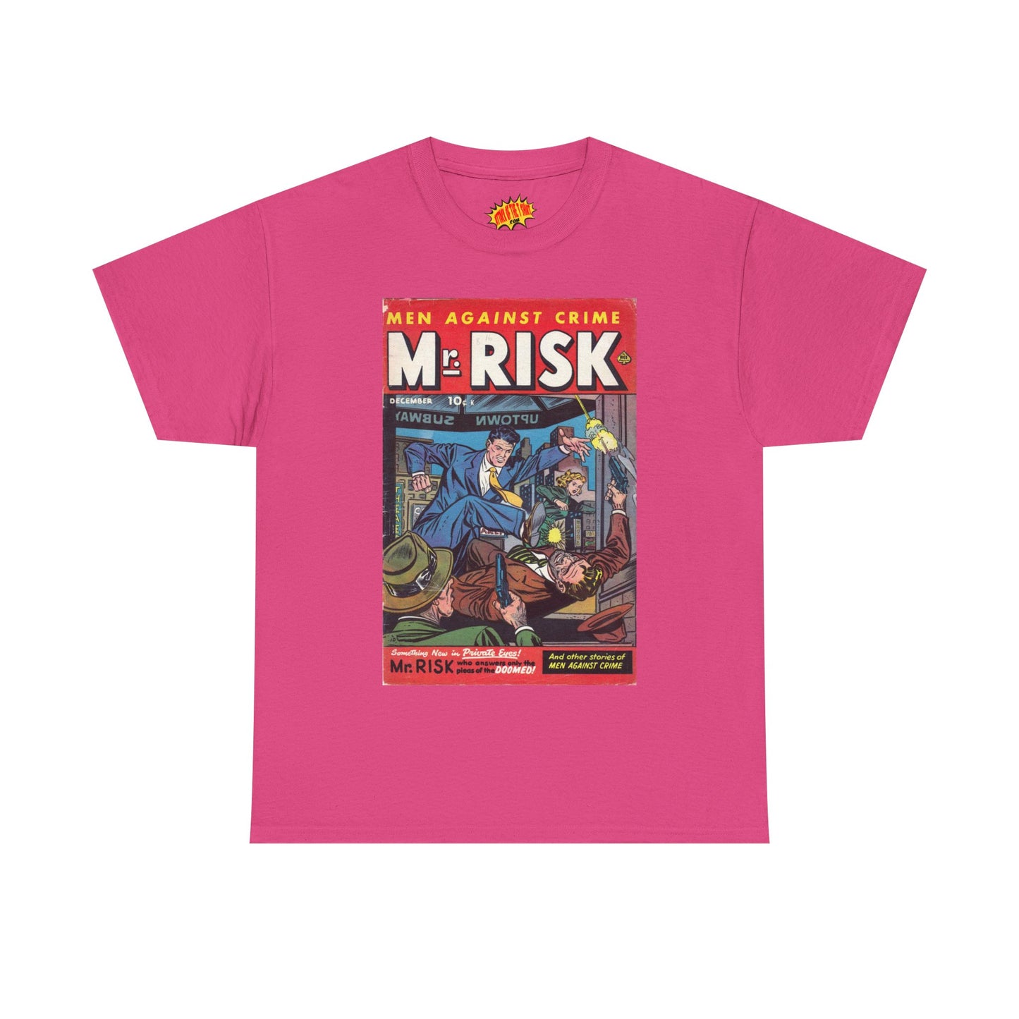 Mr. Risk December Comic Tee Shirt *Multiple Colors*