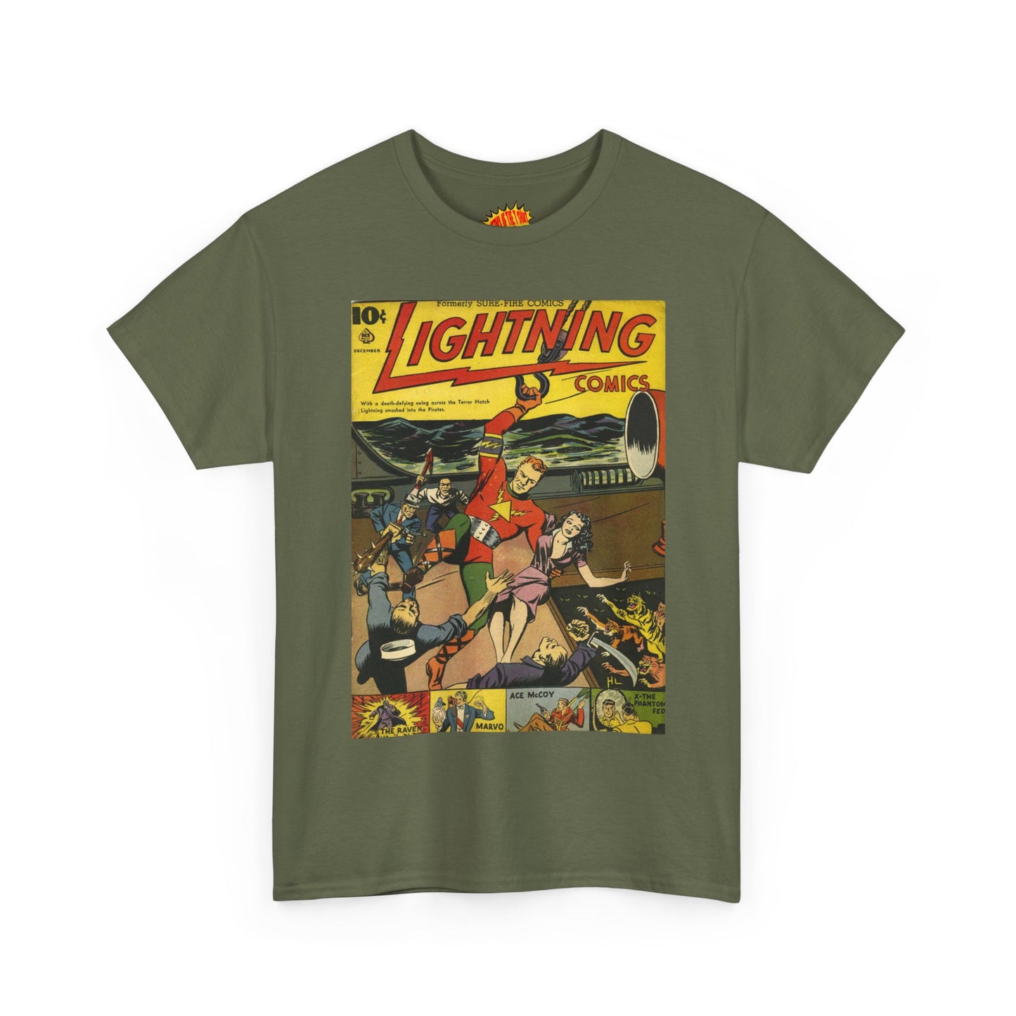 Lightning Comics December Comic Tee Shirt *Multiple Colors*