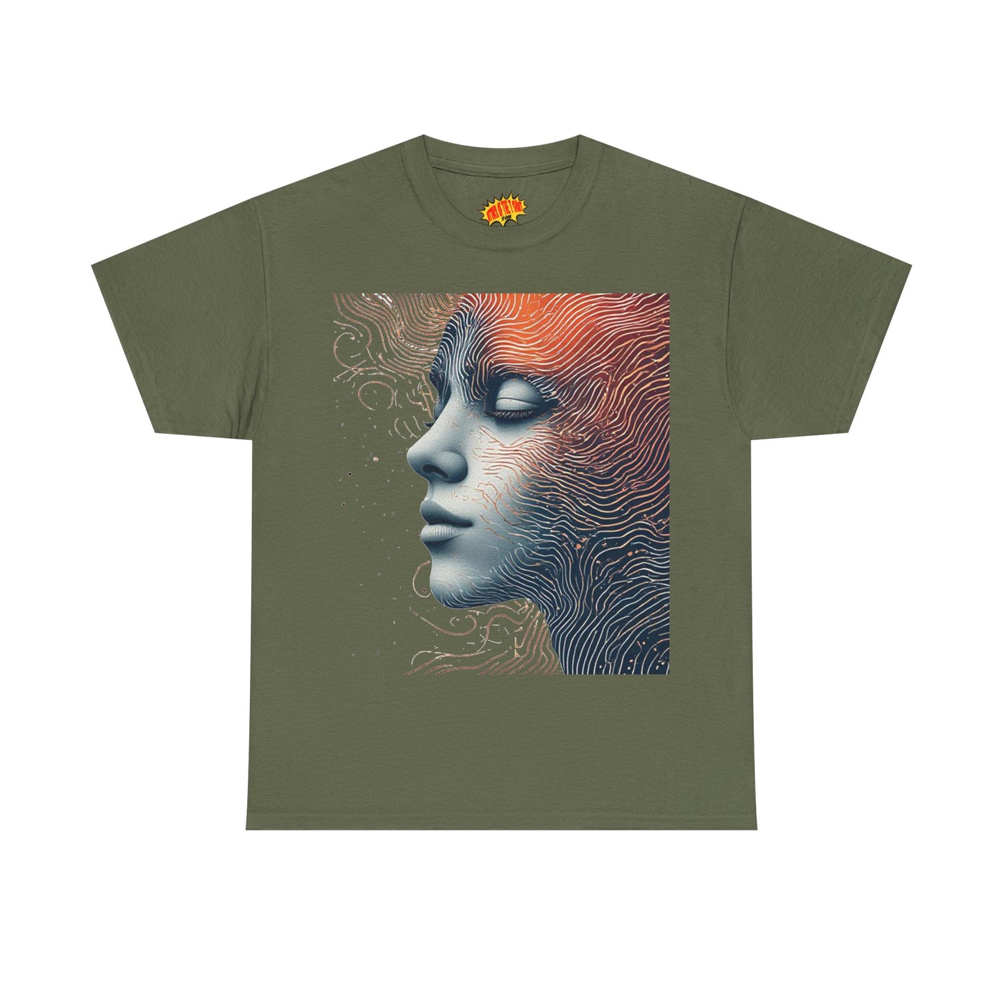 Graphic Art Face Tee Shirt *Multiple Colors*