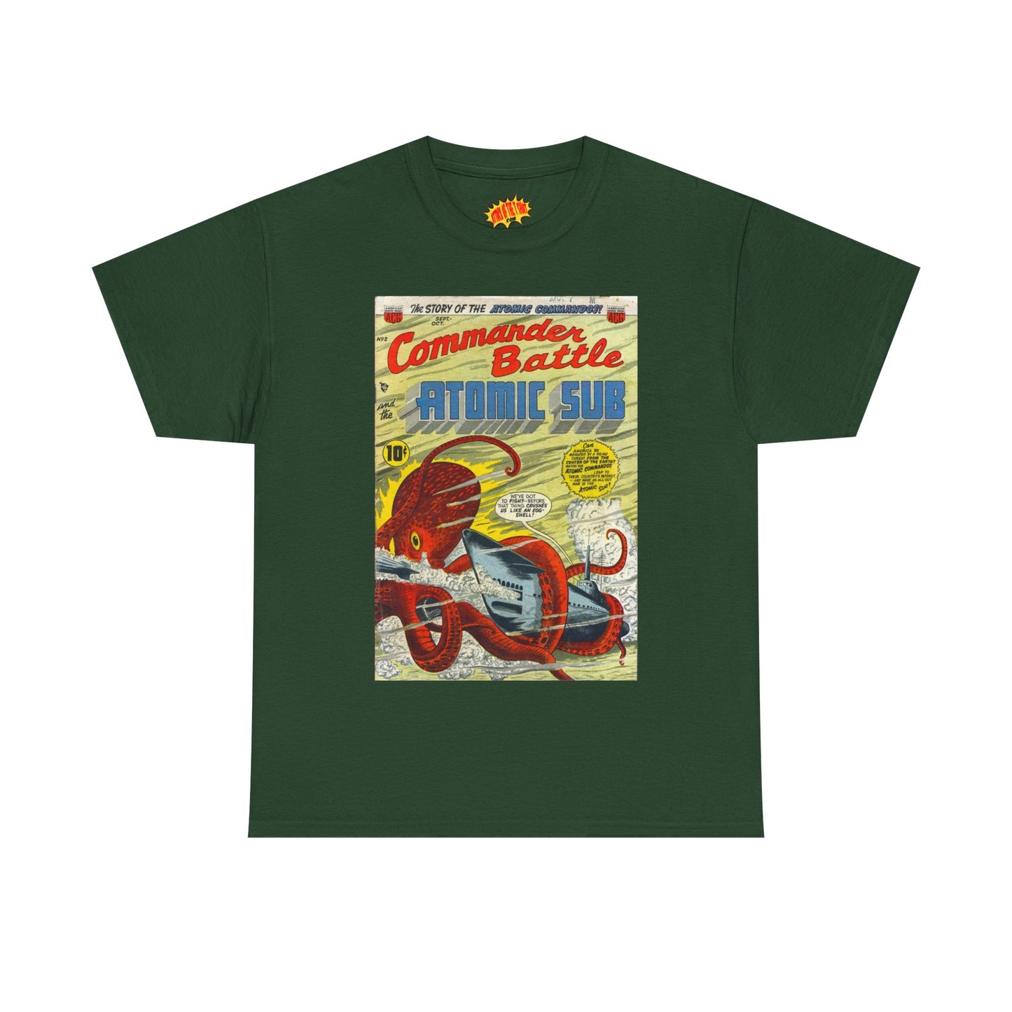 Commander Battle Atomic Sub No. 2 Comic Tee Shirt *Multiple Colors*