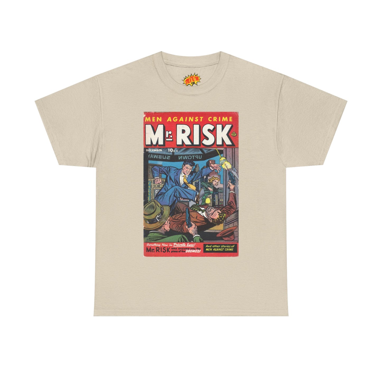Mr. Risk December Comic Tee Shirt *Multiple Colors*