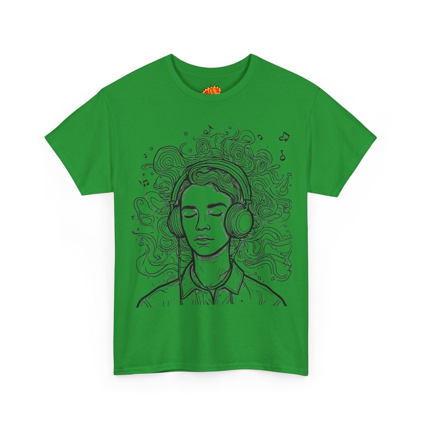 Line Drawing Portrait Graphic Music Art Tee Shirt *Multiple Colors*
