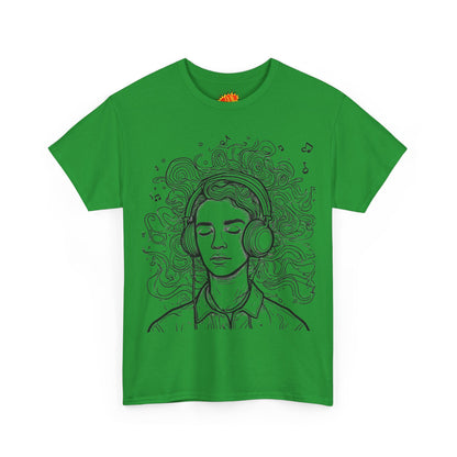 Line Drawing Portrait Graphic Music Art Tee Shirt