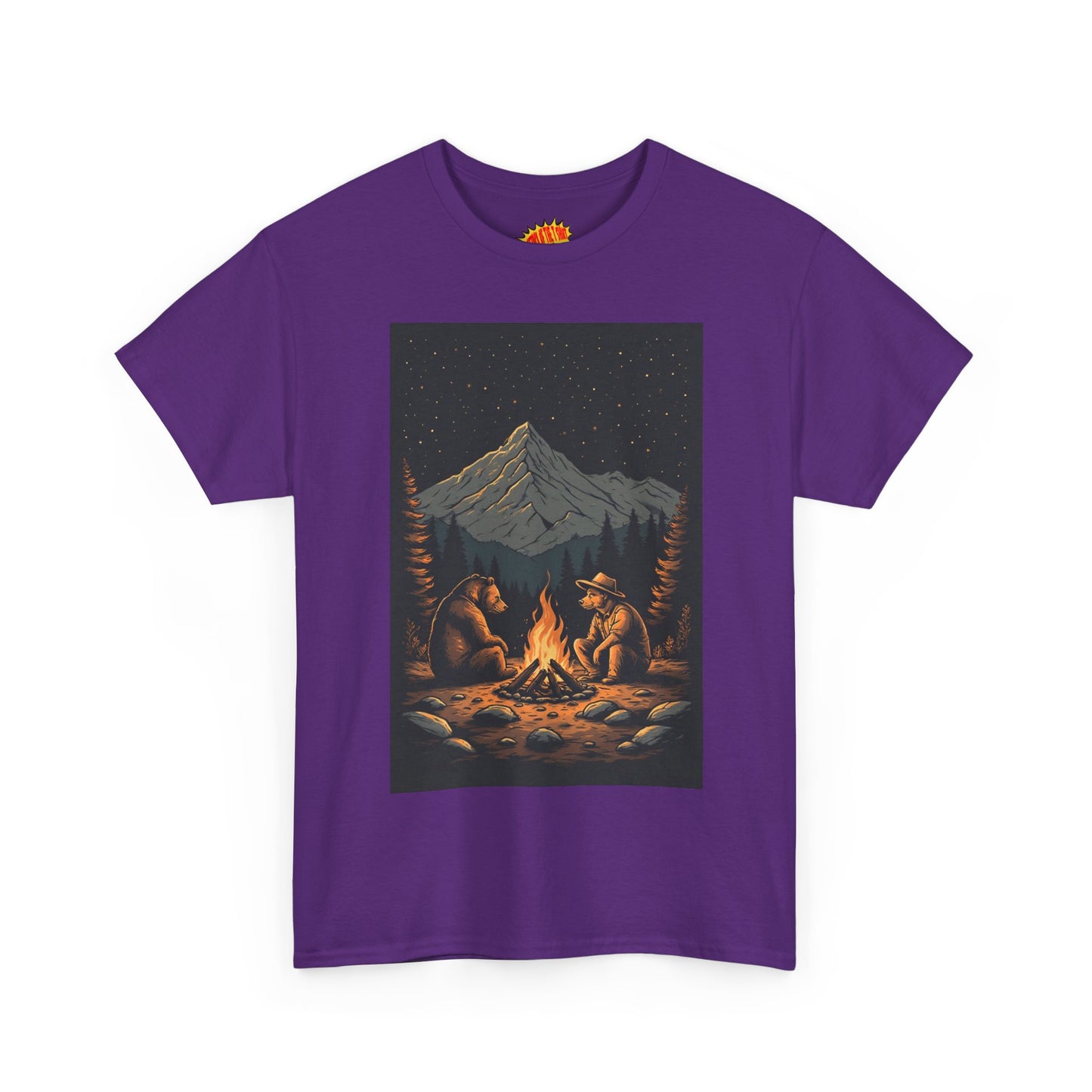 Mountain Bears Campfire Scene T-Shirt *Multiple Colors*
