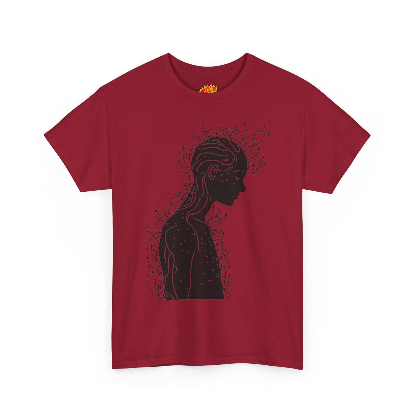 Human Silhouette Line Drawing Graphic Art Tee Shirt *Multiple Colors*