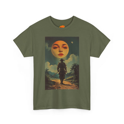 Walking Samurai w/Blood Moon Face T-Shirt