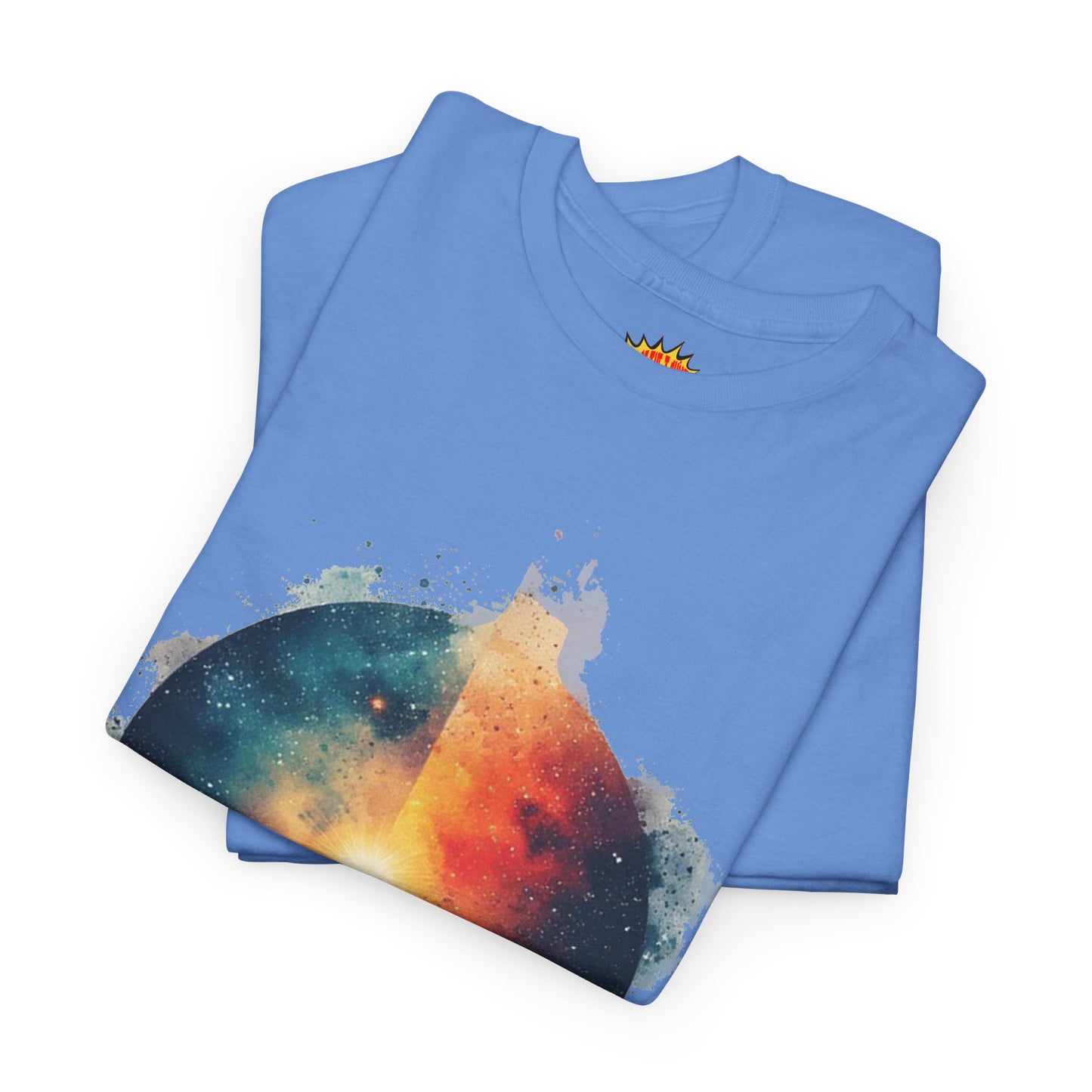 Round Galaxy w/Nebula Graphic Art Tee Shirt *Multiple Colors*